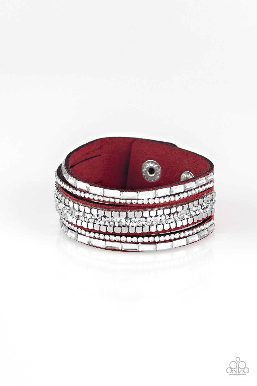 Rebel In Rhinestones - Red Bracelet