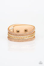 Load image into Gallery viewer, Rollin In Rhinestones - Gold Bracelet