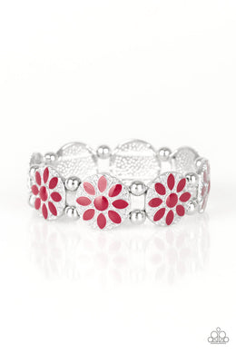 Dancing Dahlias - Red Bracelet