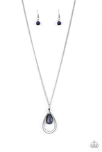 Load image into Gallery viewer, Teardrop Tranquility - Blue Necklace