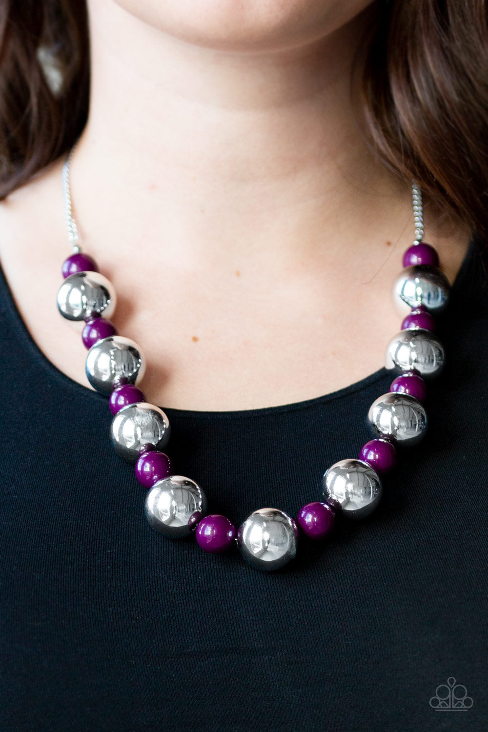 Top Pop - Purple Necklace