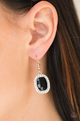 The Modern Monroe - Black Earrings