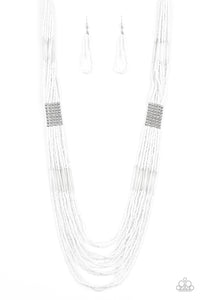 Let It BEAD - White Necklace