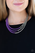 Load image into Gallery viewer, Turn Up The Volume - Purple Necklace