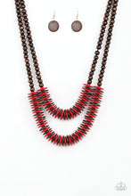 Load image into Gallery viewer, Dominican Disco - Red Necklace