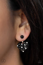 Load image into Gallery viewer, Star-Studded Success - Black Earrings