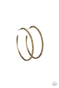 Trending Twinkle - Brass Earrings