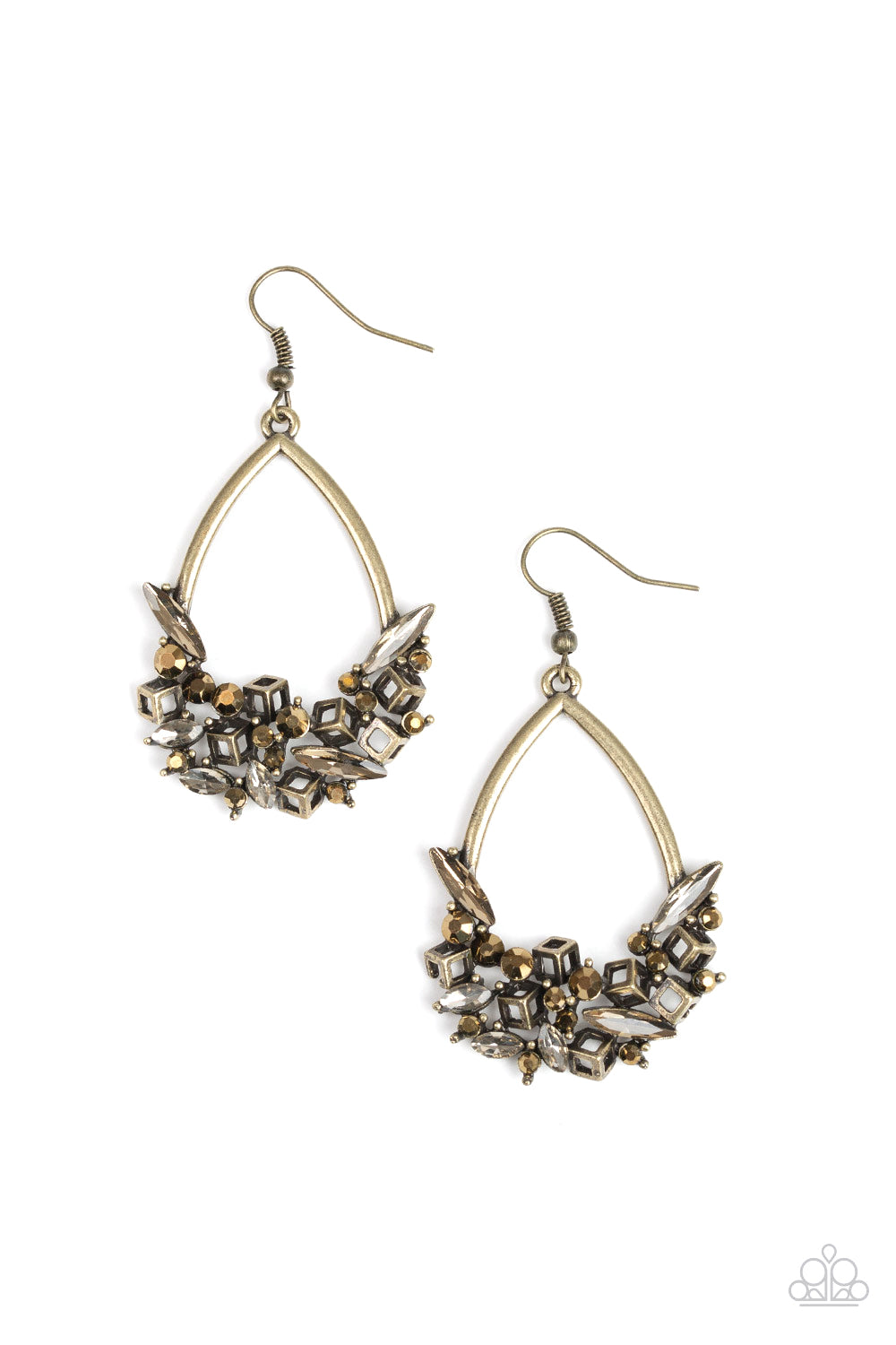 Crash Landing - Brass Earrings