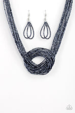 Load image into Gallery viewer, Knotted Knockout - Blue Necklace