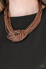 Load image into Gallery viewer, Knotted Knockout - Copper Necklace