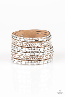 A Wait-and-SEQUIN Attitude - Brown Bracelet