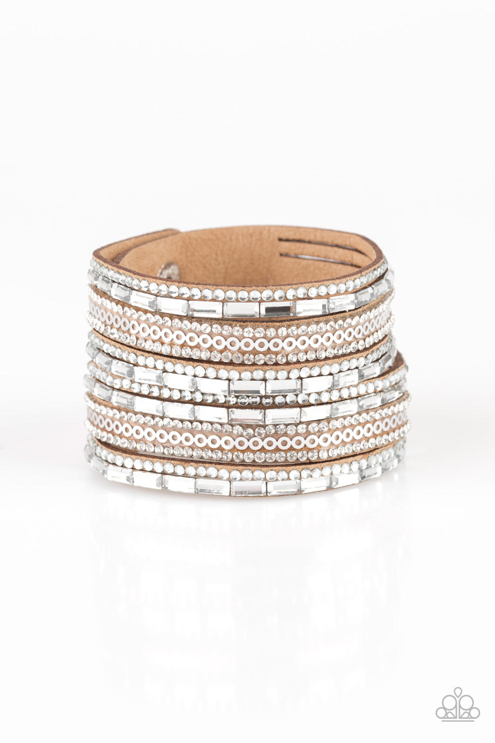 A Wait-and-SEQUIN Attitude - Brown Bracelet