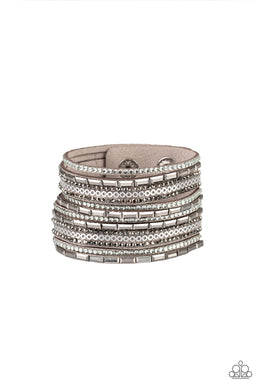 A Wait-and-SEQUIN Attitude - Silver Bracelet