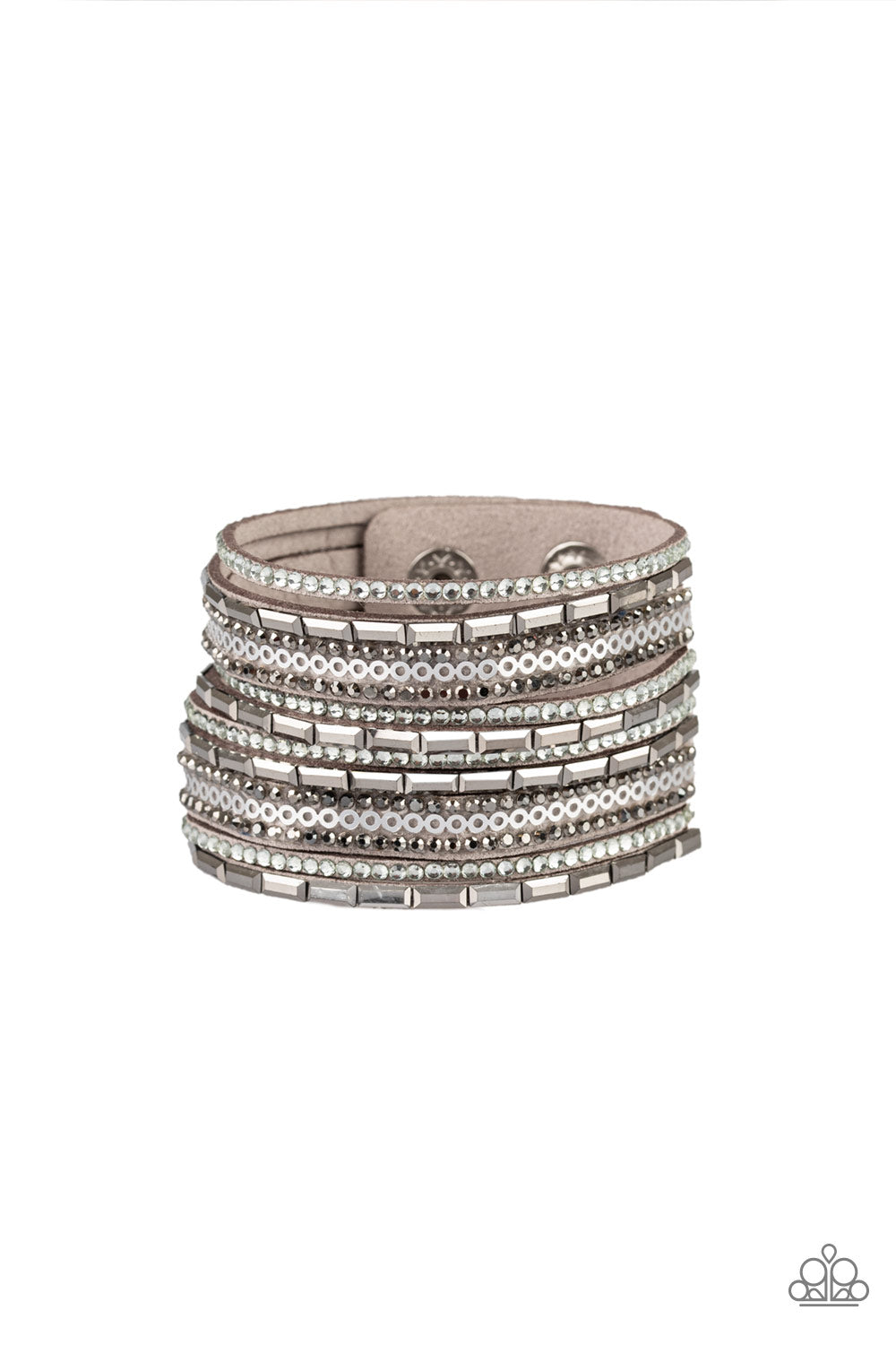 A Wait-and-SEQUIN Attitude - Silver Bracelet