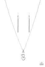 Load image into Gallery viewer, Hearts Aflutter – Silver Necklace