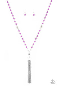 Tassel Takeover - Purple Necklace