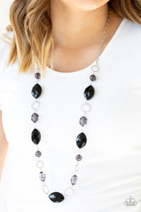 Shimmer Simmer - Black Necklace