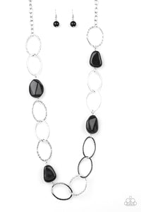 Modern Day Malibu - Black Necklace