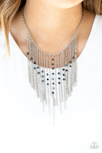Load image into Gallery viewer, First Class Fringe - Blue Necklace