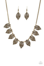 Load image into Gallery viewer, Leafy Lagoon - Brass Necklace **Pre-Order**