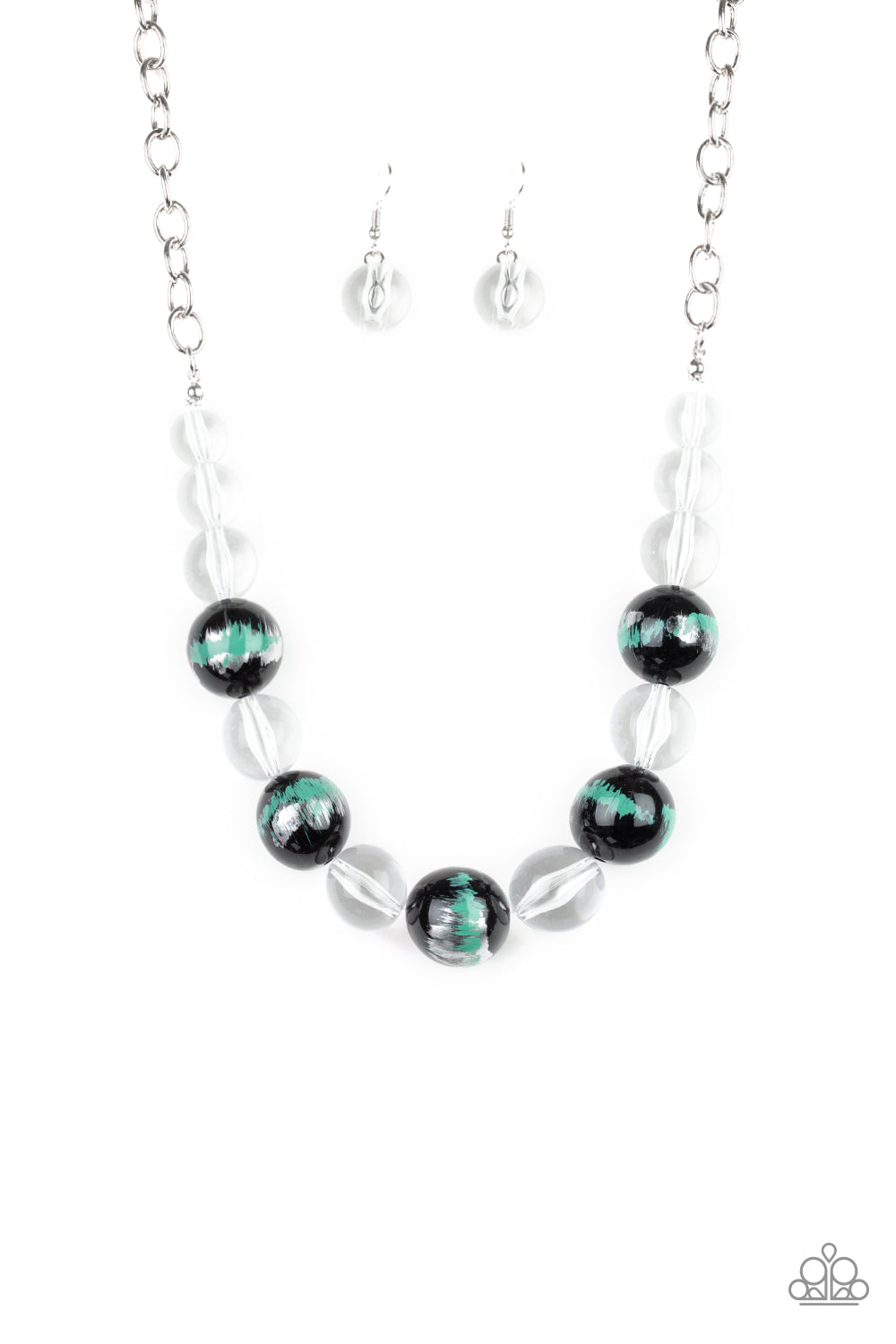 Torrid Tide - Green Necklace