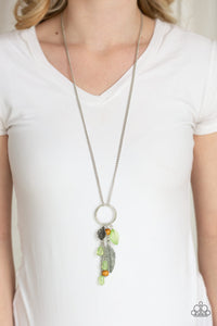 Sky High Style - Green Necklace