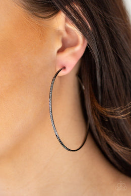 Sleek Fleek - Black Earrings
