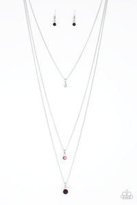 Crystal Chic - Purple Necklace