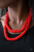 Load image into Gallery viewer, Right As RAINFOREST - Red Necklace