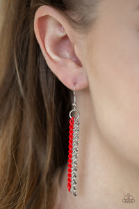 Industrial Vibrance - Red Necklace
