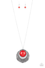 Load image into Gallery viewer, Medallion Meadow - Red Necklace
