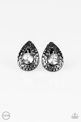 Elite Edge - Black Earrings