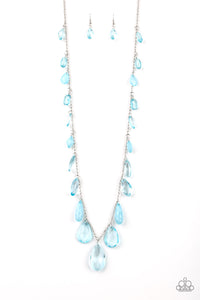 GLOW And Steady Wins The Race - Blue Necklace