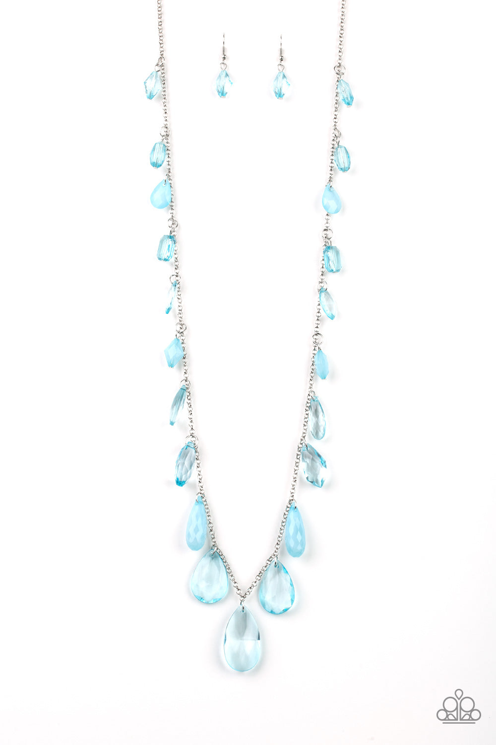 GLOW And Steady Wins The Race - Blue Necklace