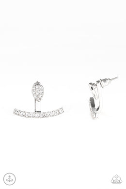 Glowing Glimmer - White Earrings