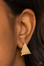 Load image into Gallery viewer, Die TRI-ing - Gold Earrings