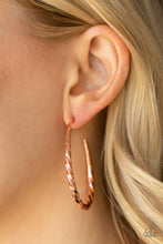 Load image into Gallery viewer, Twisted Edge - Copper Earrings
