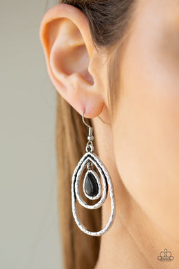 Desert Tempest - Black Earrings