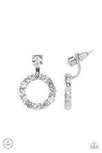 Load image into Gallery viewer, Diamond Halo - White Earrings