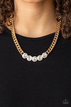 Load image into Gallery viewer, Rhinestone Renegade - Gold Necklace