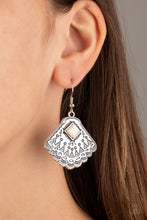 Load image into Gallery viewer, Mountain Mesa - White Earrings **Pre-Order**