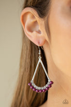 Load image into Gallery viewer, Top to Bottom - Purple Earrings