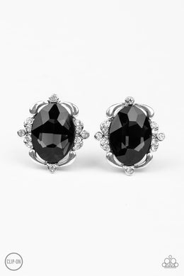Regally Radiant - Black Earrings
