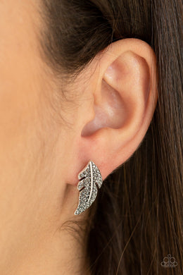 Feathered Fortune - Silver Earrings