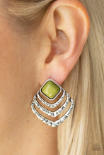 Load image into Gallery viewer, Rebel Ripple - Green Earrings