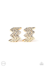Load image into Gallery viewer, Fast as Lightning - Gold Earrings