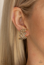 Load image into Gallery viewer, Fast as Lightning - Gold Earrings