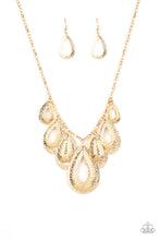 Load image into Gallery viewer, Teardrop Tempest - Gold Necklace