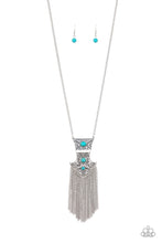 Load image into Gallery viewer, Totem Tassel - Blue Necklace **Pre-Order**