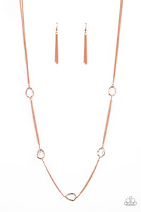 Teardrop Timelessness - Copper Necklace